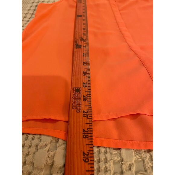 Sleeveless Zac & Rachel Blouse Plus Size XL Top Button Down Womans Dark Peach - Picture 7 of 9